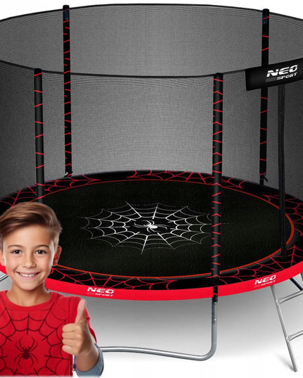 Neo-sport sodo batutas 6FT/183 cm su išoriniu tinklu ir kopėčiomis
