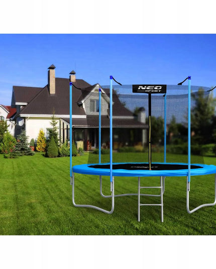 Neo-sport sodo batutas 6ft/183cm su vidiniu tinklu ir kopėčiomis