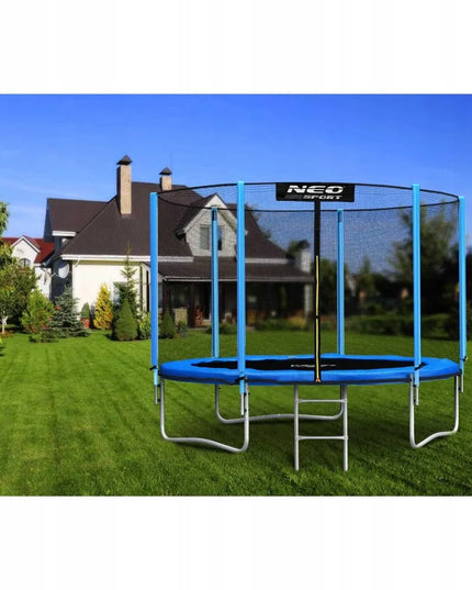 Neo-sport sodo batutas 8ft (252 cm) su išoriniu tinklu ir kopėčiomis