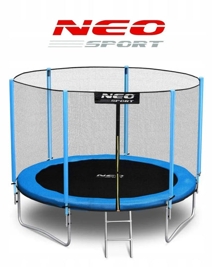 Neo-sport sodo batutas 8ft (252 cm) su išoriniu tinklu ir kopėčiomis