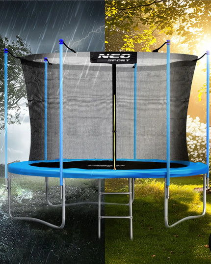 Neo-sport sodo batutas 8ft/252cm su vidiniu apsauginiu tinklu ir kopėčiomis