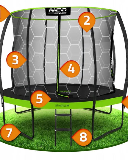 Neo-sport sodo batutas vaikams 252 cm 8ft