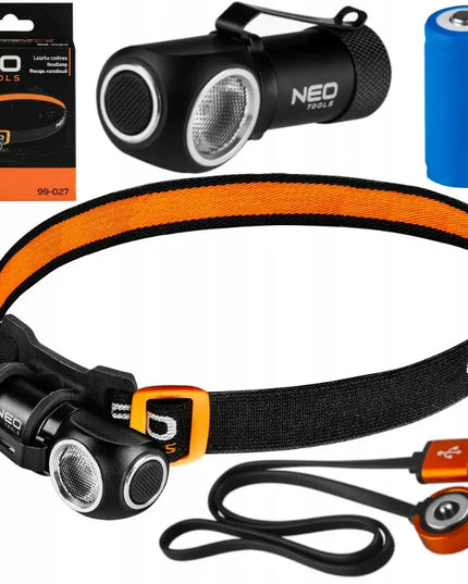 NEO TOOLS pakraunamas LED galvos žibintuvėlis, 600 lm