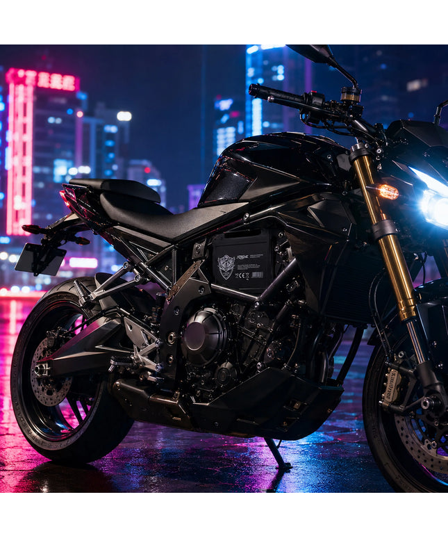 Nereikalaujantis priežiūros motociklo akumuliatorius 12V 10Ah dešininis +