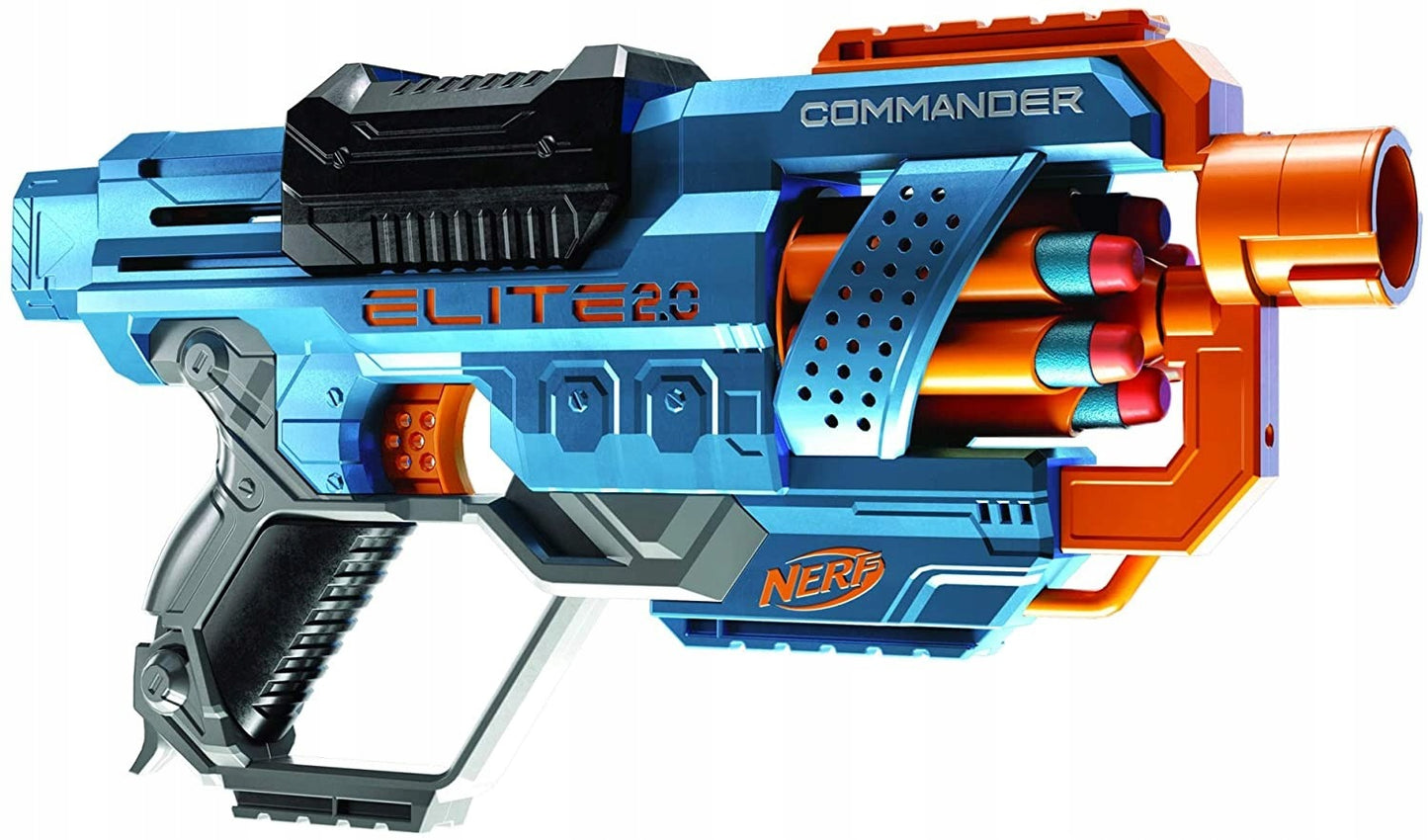 NERF Elite 2.0 Commander RD-6 šautuvas su 12 šovinių HASBRO E9485