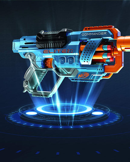 NERF Elite 2.0 Commander RD-6 šautuvas su 12 šovinių HASBRO E9485