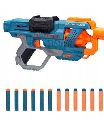NERF Elite 2.0 Commander RD-6 šautuvas su 12 šovinių HASBRO E9485