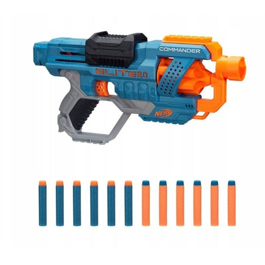NERF Elite 2.0 Commander RD-6 šautuvas su 12 šovinių HASBRO E9485