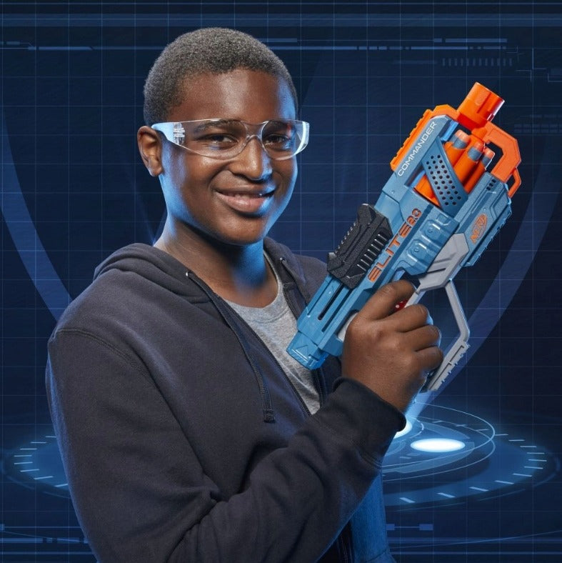 NERF Elite 2.0 Commander RD-6 šautuvas su 12 šovinių HASBRO E9485