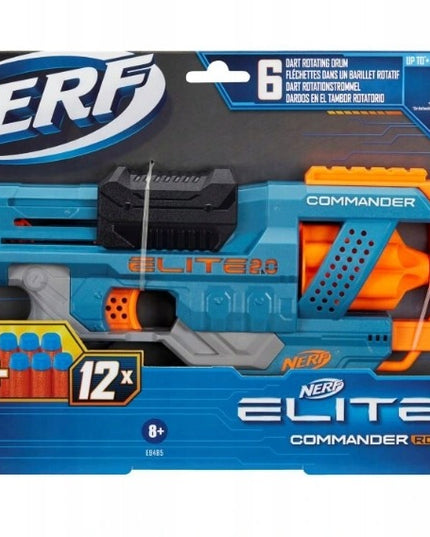 NERF Elite 2.0 Commander RD-6 šautuvas su 12 šovinių HASBRO E9485