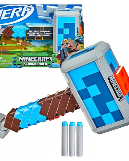 NERF Minecraft Stormlander šaudantis plaktukas F4416 + 3 Nerf Elite strėlės
