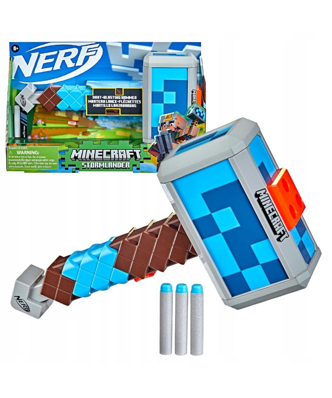 NERF Minecraft Stormlander šaudantis plaktukas F4416 + 3 Nerf Elite strėlės