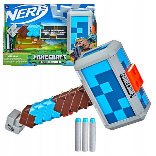 NERF Minecraft Stormlander šaudantis plaktukas F4416 + 3 Nerf Elite strėlės
