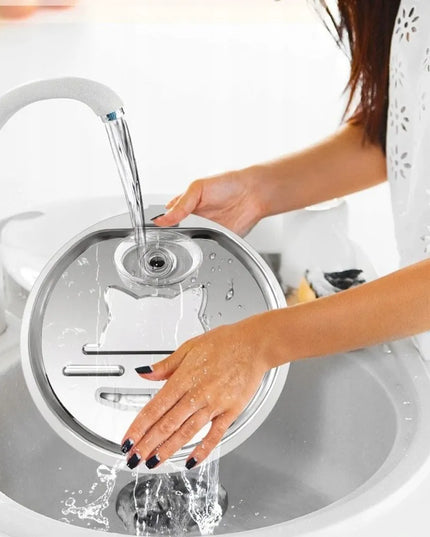 Nerūdijančio plieno fontanas katėms 2,2 l tyli automatinė girdykla