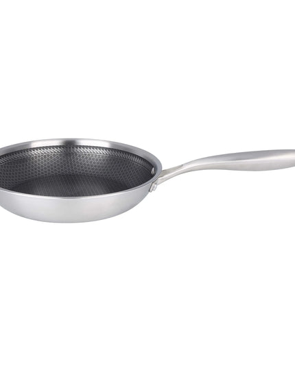 Nerūdijančio plieno keptuvė su korio struktūra, indukcinė, 28 cm, Brunbeste BB-5552