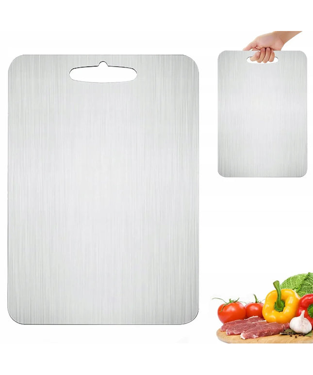 Nerūdijančio plieno pjaustymo lenta 29x20 cm metalinė