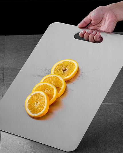Nerūdijančio plieno pjaustymo lenta 29x20 cm metalinė