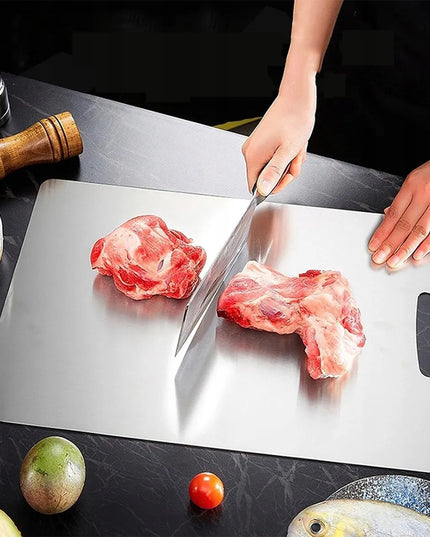 Nerūdijančio plieno pjaustymo lenta 29x20 cm metalinė