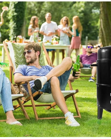 Nešiojama kepsninė ir rūkykla 6in1 – Anglinė kepsninė, rūkykla, dubuo XXL