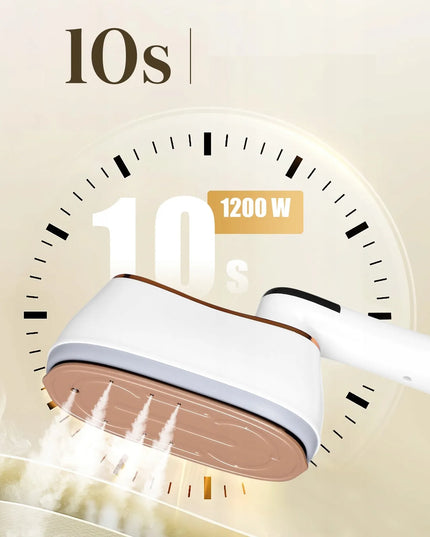 Nešiojamas drabužių garintuvas 1200W sulankstomas su 180ml talpos baku 3+1