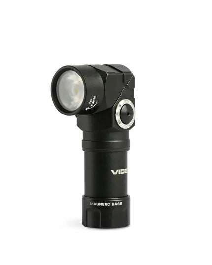 Nešiojamas LED taktinis žibintuvėlis su galvos dirželiu Videx 600lm 10W