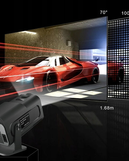 Nešiojamas projektorius HY320 Smart TV su Android 11.0, WiFi6 ir Full HD