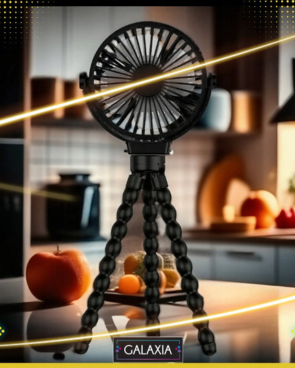 Nešiojamas stalinis mini USB ventiliatorius GALAXIA