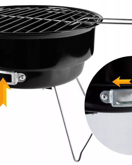 Nešiojamas sulankstomas anglies grilis Easy BBQ GQ2 su transportavimo krepšiu