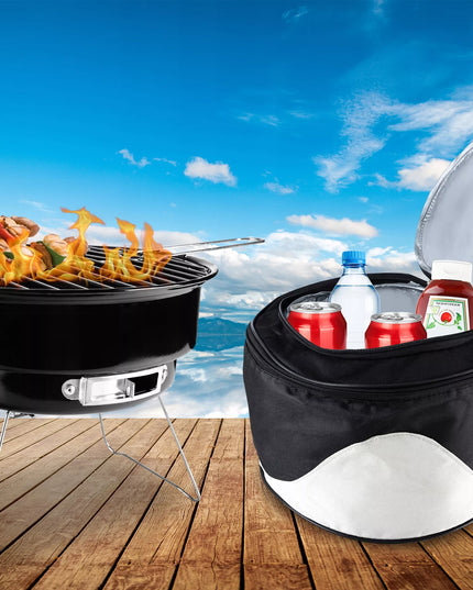 Nešiojamas sulankstomas anglies grilis Easy BBQ GQ2 su transportavimo krepšiu