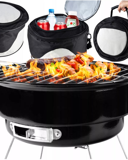 Nešiojamas sulankstomas anglies grilis Easy BBQ GQ2 su transportavimo krepšiu