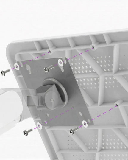 Nešiojamojo kompiuterio laikiklis monitoriaus svirčiai VESA 12–18" 5 kg Spacetronik baltas