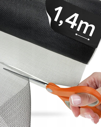 NextHook juodas tinklelis nuo uodų metrais 1,4 m x 1 m, stiklo pluoštas