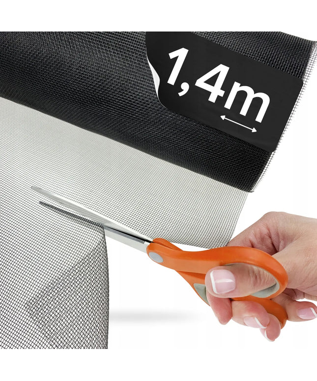 NextHook juodas tinklelis nuo uodų metrais 1,4 m x 1 m, stiklo pluoštas