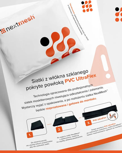 NextHook - PILKYS tinklelis metrais 1,4 m x 1 m, MOSKITINIS tinklelis iš stiklo pluošto