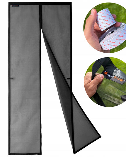 NextHook stiklo pluošto magnetinis durų tinklelis nuo vabzdžių 80x210 cm