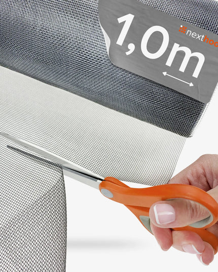 NEXTHOOK tinklelis nuo uodų PILKAS 100 cm, itin tvirtas stiklo pluošto tinklelis