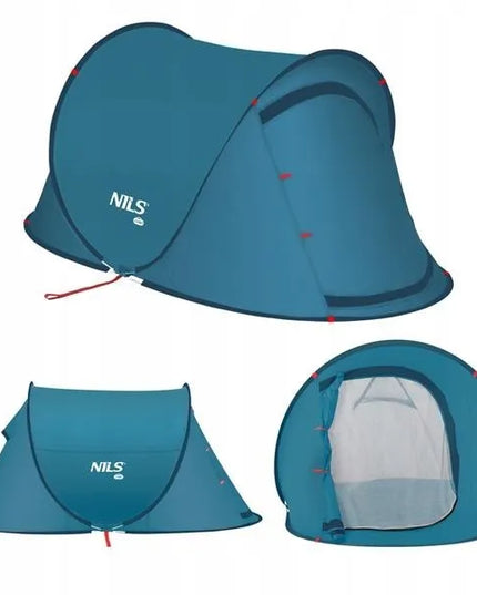 Nils Camp NC3743 savaime išsiskleidžianti kempingo palapinė, mėlyna