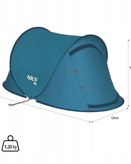 Nils Camp NC3743 savaime išsiskleidžianti kempingo palapinė, mėlyna