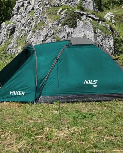 Nils Camp NC6010 Hiker žalia kempingo palapinė dvivietė