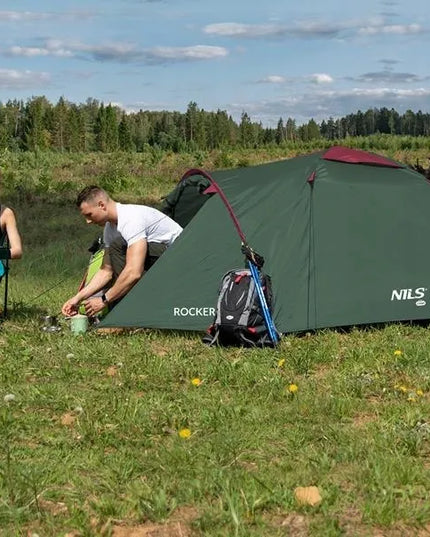Nils Camp NC6013 Rocker kempingo palapinė, žalia