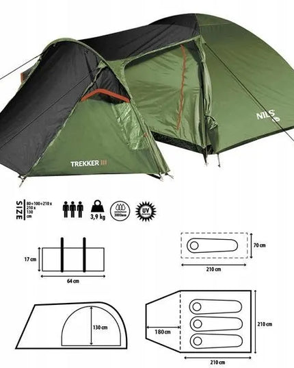 Nils Camp NC6312 kempingo palapinė Trekker III