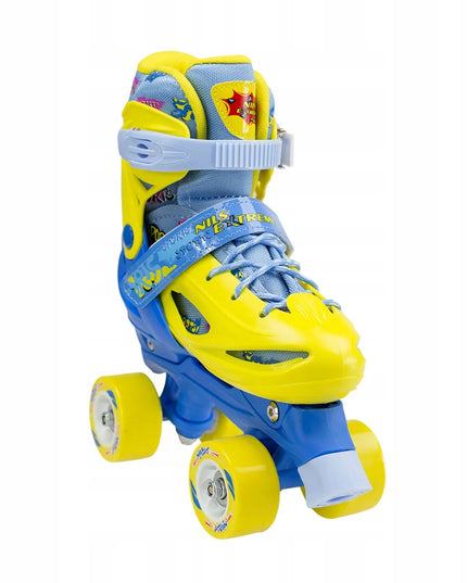 Nils Extreme NH1105A 3w1 reguliuojami riedučiai, dydis 35-38, geltoni/mėlyni