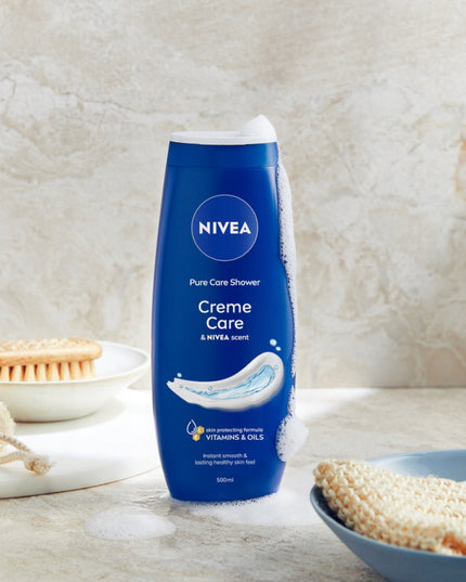 NIVEA Creme Care kreminė dušo želė su NIVEA kremo kvapu 500 ml