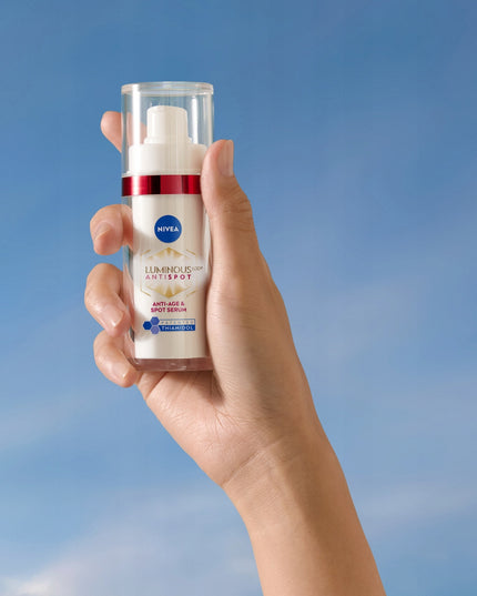 NIVEA Luminous 630 Anti-age serumas 2in1 nuo pigmentinių dėmių ir raukšlių, 30 ml