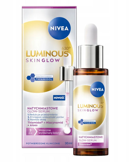 NIVEA LUMINOUS630 SKIN GLOW veido serumas, 30 ml