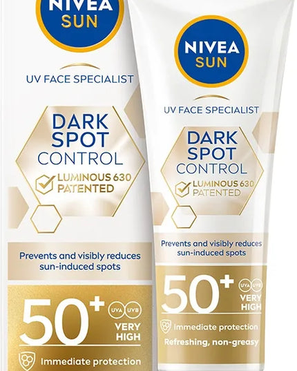 NIVEA SUN Dark Spot Control Luminous 630 veido kremas SPF50+ 40ml