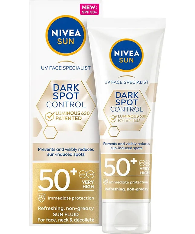 NIVEA SUN Dark Spot Control Luminous 630 veido kremas SPF50+ 40ml