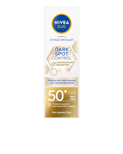 NIVEA SUN Dark Spot Control Luminous 630 veido kremas SPF50+ 40ml