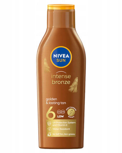 NIVEA SUN rinkinys: karoteninis losjonas SPF6 + įdegį pratęsiantis losjonas + DOVANA