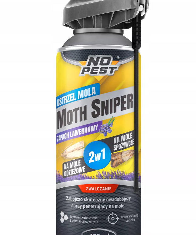 NO PEST MOTH SNIPER aerozolis nuo kandžių, musių, uodų ir vapsvų 400 ml (3 vnt.)